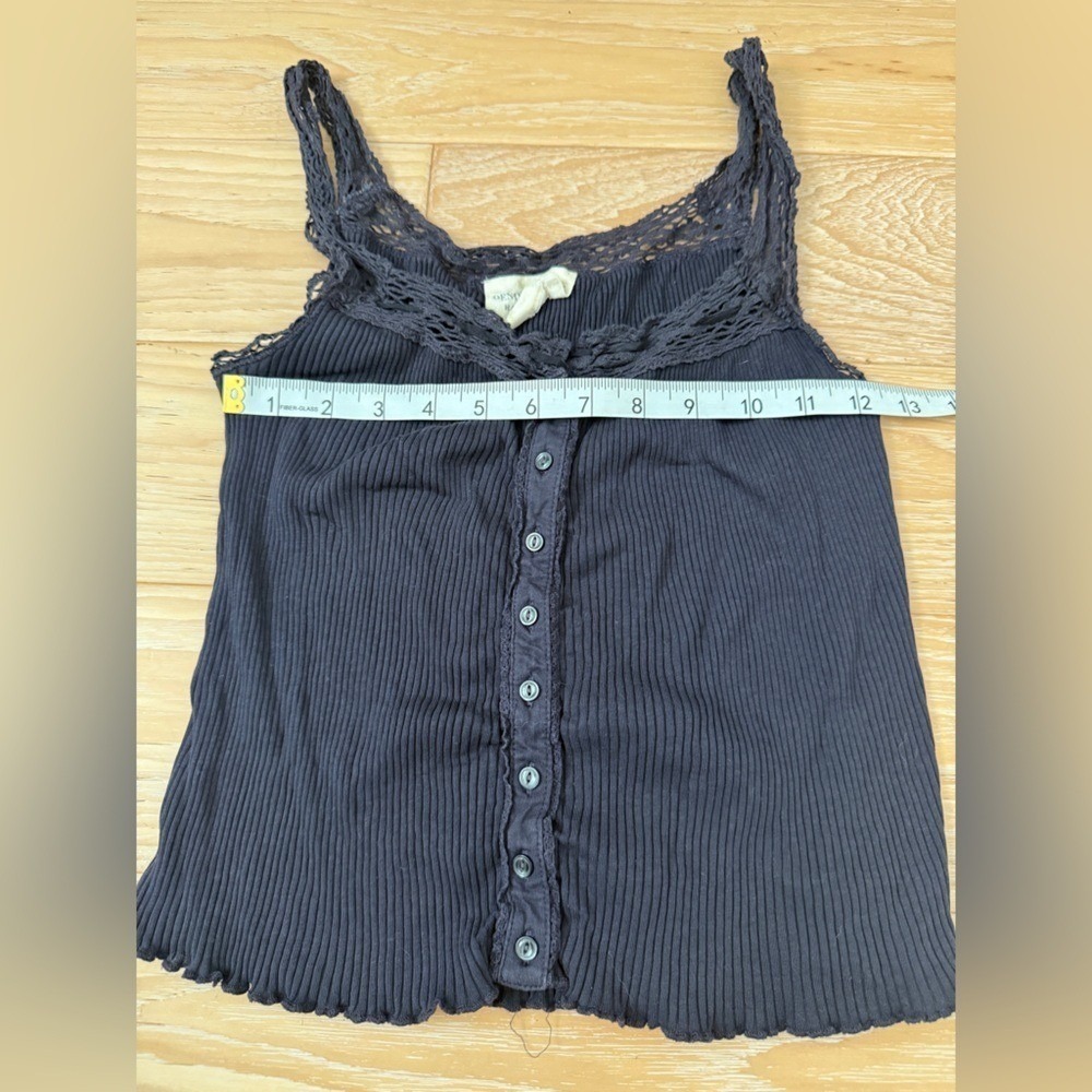 DENIM & SUPPLY RALPH LAUREN Womens Tank Top Boho Coquette Cottagecore Crochet XS - Picture 2 of 7
